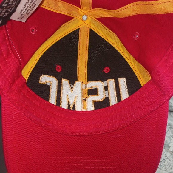 USMC US MARINE CORPS Hat Cap RED No Mesh Snap Back Adjustable CHESTY USA Flag - Picture 9 of 10